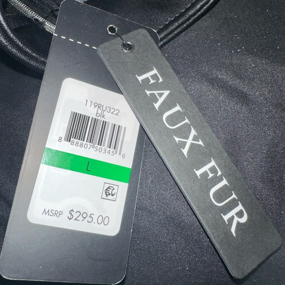 Guess Faux Fur Leather Jacket BRAND NEW - Picture 3 of 4